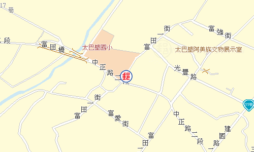 光復富田郵局電子地圖