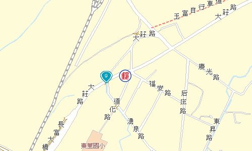 富里東里郵局電子地圖