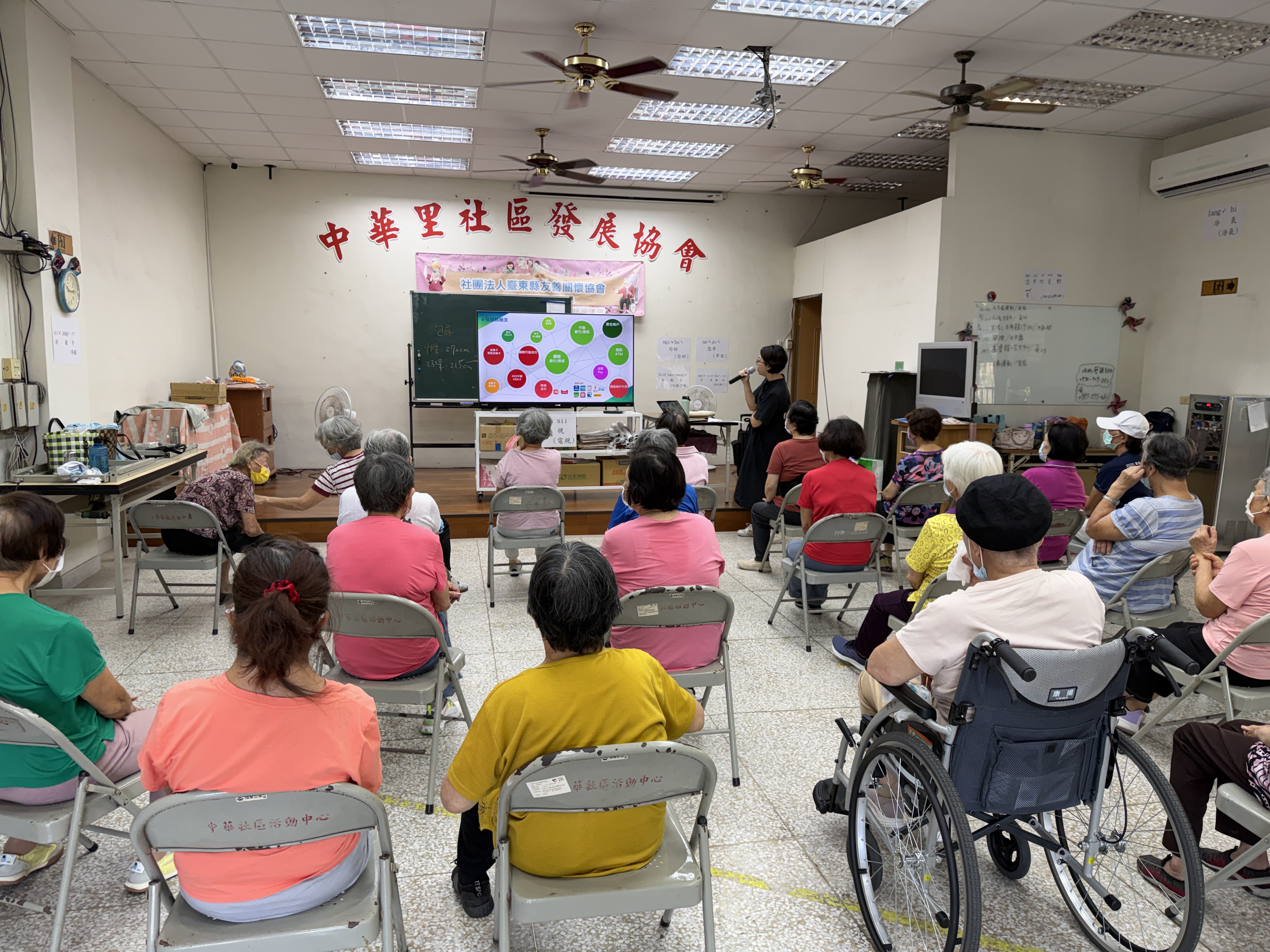 臺東郵局辦理友善關懷協會中華據點金融知識講座
