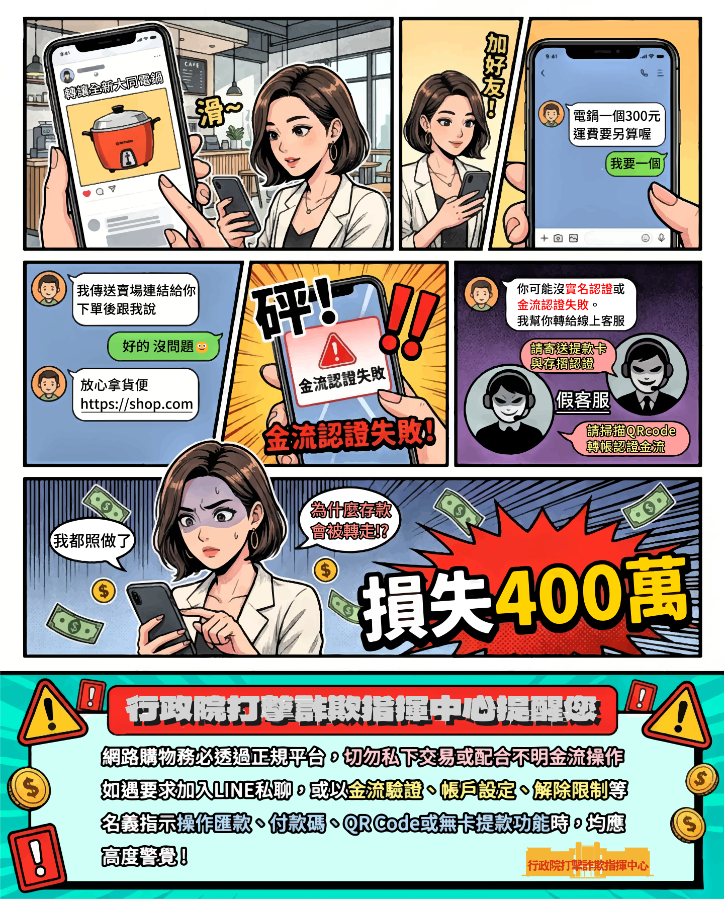 網購假客服認證詐騙