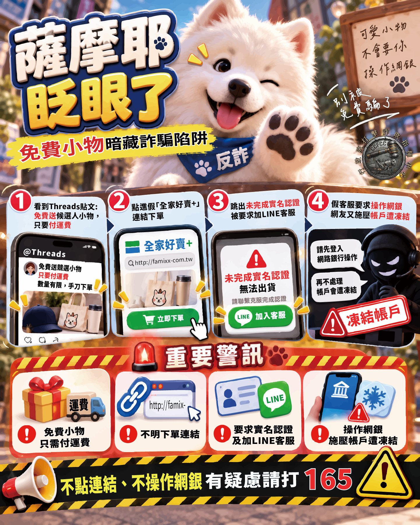 免費競選小物暗藏詐騙陷阱