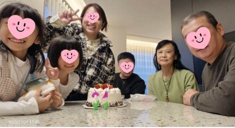 陪照顧者傷者慶生
