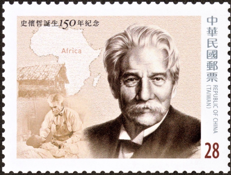 紀357 史懷哲誕生150年紀念郵票 圖