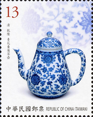 (特682.3)特682 古物郵票 — 青花瓷(108年版)