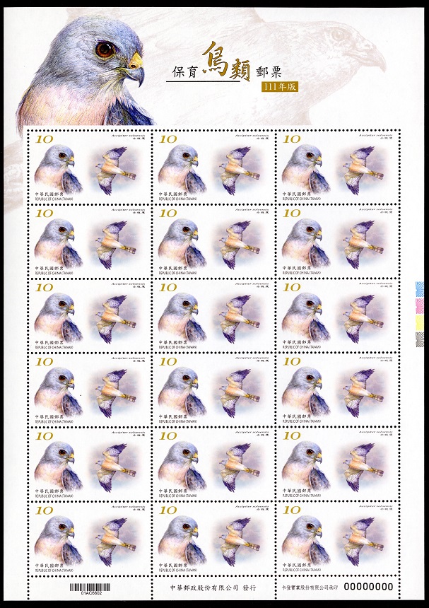 (特718.20)特718 保育鳥類郵票(111年版)