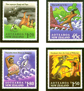 紐西蘭神話郵票圖